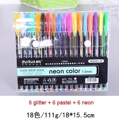 Conjunto de Canetas de Gel em Diversas Cores e Efeitos para Colorir e Desenhar: Neon, Pastel, Metálico e Glitter