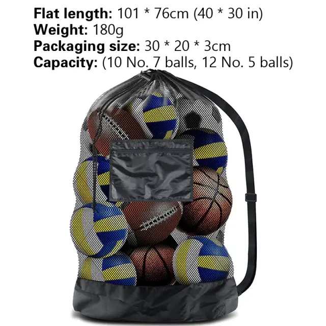 Mochila Versátil de Malha para Esportes: Ideal para Basquete, Futebol, Voleibol e Natação