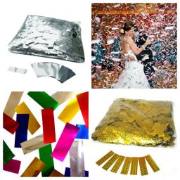 Papel De Balão Biodegradável para Festa De Casamento, Confetti Streamer, Decoração De Festa, Quadrado, Pet, Férias, Ouro, Estágio, 500g por Saco, 5*2cm - Image 3