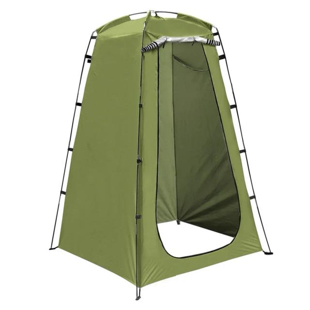 Tenda Portátil Ultra-Leve para Chuveiro e Acampamento em Fibra de Vidro com Quadro de Mudaçã