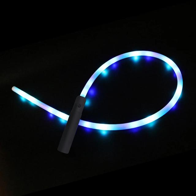 Fita de Luz LED Dançante RGB Recarregável Tipo C para Festas e Shows EDM - 10 Cores para Adultos