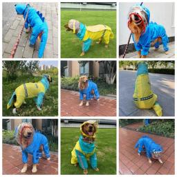 Impermeável Tudo Incluído Impermeável para Animais de Estimação, Roupa Reflexiva para Cães, Impermeável para Schnauzer, Trajes Golden Retriever, Quatro Estações, Exterior - Image 2