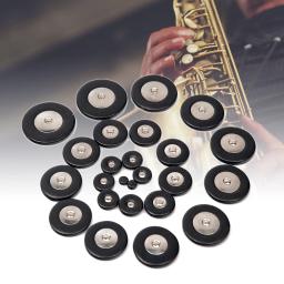 Mugig-Durável Saxofone Alto Pads, Peças de Reparo Sax, Acessórios Soprano Tenor, Preto, 25pcs - Image 1