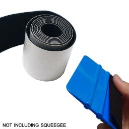Preto tecido feltro com cola auto-adesiva, carro Wrap Raspador, Feltro substituição padrão, peças de reposição, 5cm de largura, 1m rolo - Image 6