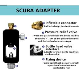 Equipamento de mergulho autônomo Máscara de snorkel Equipamento para mergulhador Mini tanque de oxigênio Dispositivo de respiração subaquática de cilindro - Image 5