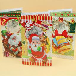 Feliz natal cartão com música cartões postais convites cartões de ano novo presente de festa de natal para crianças - Image 4