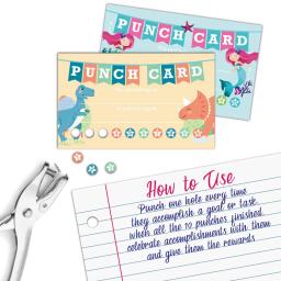 Cartão de incentivo para professores, motivação, comportamento infantil, casa, suprimentos para sala de aula, cartões perfuradores, 3,5x2 ", 10-50pcs - Image 4