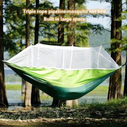 Rede de mosquito duplo portátil para camping ao ar livre, viagens, jardim, viagens, turista, Natureza, caminhada, dormindo, balanço - Image 3
