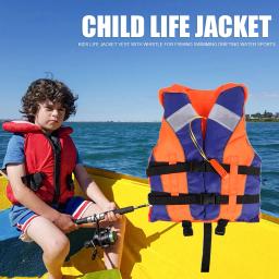Colete salva-vidas com apito, tamanho ajustável, jaqueta para pesca, natação, esportes aquáticos - Image 6