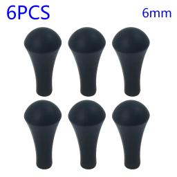 6 pçs segurança de tiro com arco borracha macia pontas duplas dicas seta prática acessórios para 6mm 8mm diâmetro externo eixo seta - Image 3