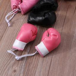 Mini luvas boxe miniatura luvas perfuração ornamento do feriado pendurado decoração exibição lembrança - Image 4