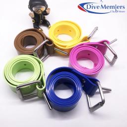 Silicone cinto com fivela de aço inoxidável, Freediving, também para Spearfishing, mergulho, mergulho livre, opções de cores - Image 4