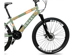 Bicicleta Aro 26" Colli Mônaco Freio a Disco de Aço 21 Marchas - Image 4