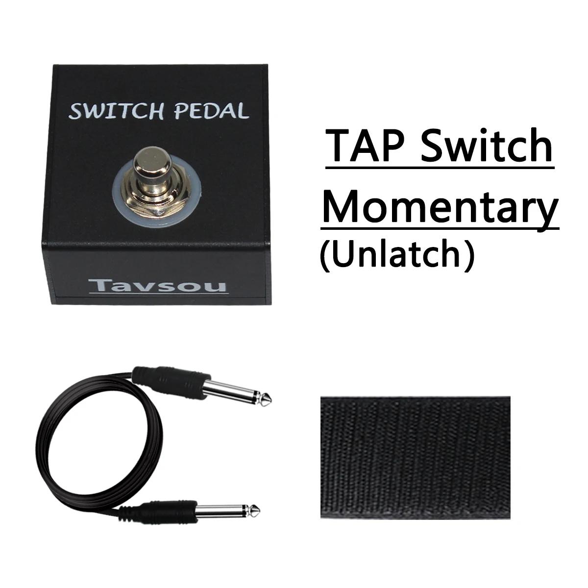 Dual Footswitch para instrumentos eletrônicos, Pedal momentâneo, Muti-efeitos, amplificadores acessórios, TS, TRS Metal - Image 1