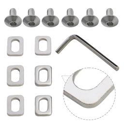 Kits de parafuso para grampos de bicicleta SPD, Repair Tool com chave, arruelas de estrada, acessórios de ciclismo, 6pcs, 6x M5 - Image 6