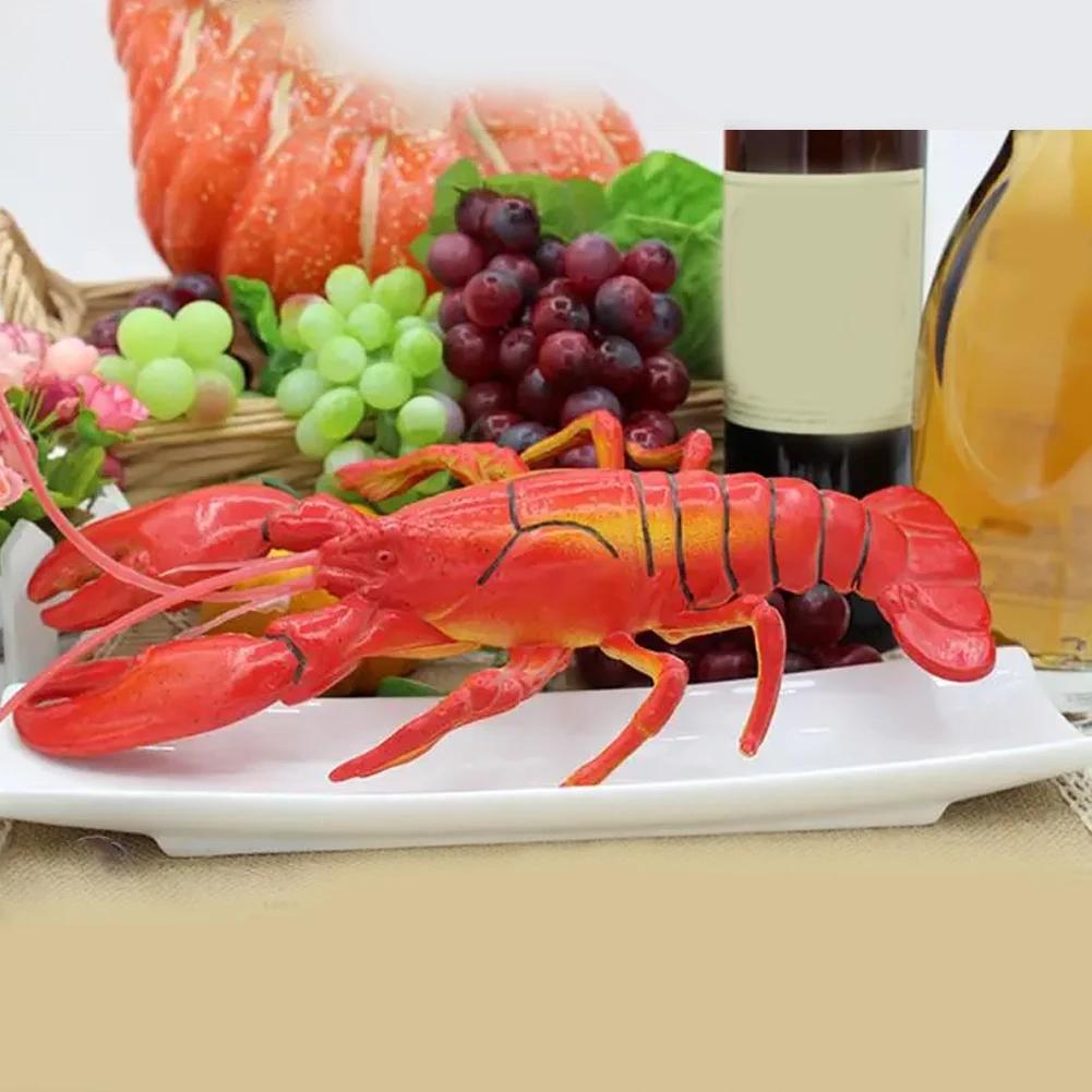 Decoração Modelo Lagosta Realista, Criativo Artificial, Realístico, Plástico, Artigos para Festa, 1Pc - Image 1