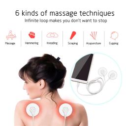 Massageador Do Telefone Móvel Portátil, TENS Terapia, Estimulador Muscular Corporal, Máquina De Terapia Digital EMS, 6 Modos - Image 2