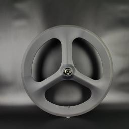 700c 3 raios de carbono rodado 70mm profundidade 23mm largura engrenagem fixa/cubo de estrada para pista/estrada de corrida bicicleta tri raios rodas de bicicleta - Image 4