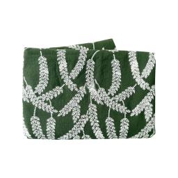 Alta qualidade linho tissus orelha de trigo bordado telas camisa saia casa diy cortina saco tecido - Image 5