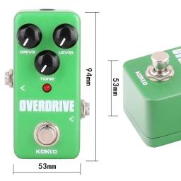 KOKKO-Guitarra Elétrica Efeitos Pedal, Compressor, Mini Tuner, Distortion Overdrive, True Bypass, Acessórios - Image 3