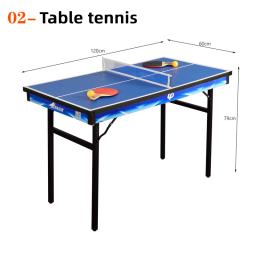 Mesa dobrável multifuncional para crianças, mesa para bilhar em casa, tênis de mesa, hóquei no gelo, mesa shuffleboard, 4 em 1 - Image 4