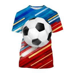 Camiseta gráfica de futebol masculino, extragrande, gola redonda, camiseta de manga curta, casual, estilo esportivo, tendência, moda, verão - Image 4