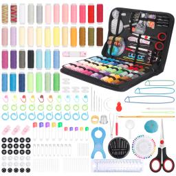 Kit Multicolor Costura para Iniciante, Fio, Agulhas, Tesoura, Dedal, Reparação de Emergência, Travel Set, Acessórios De Costura e Suprimentos - Image 1