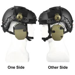 Tiro eletrônico Headset Capacete Montado Versão Caça Pickup e Redução de Ruído Tactical Headset Proteção Auditiva - Image 6