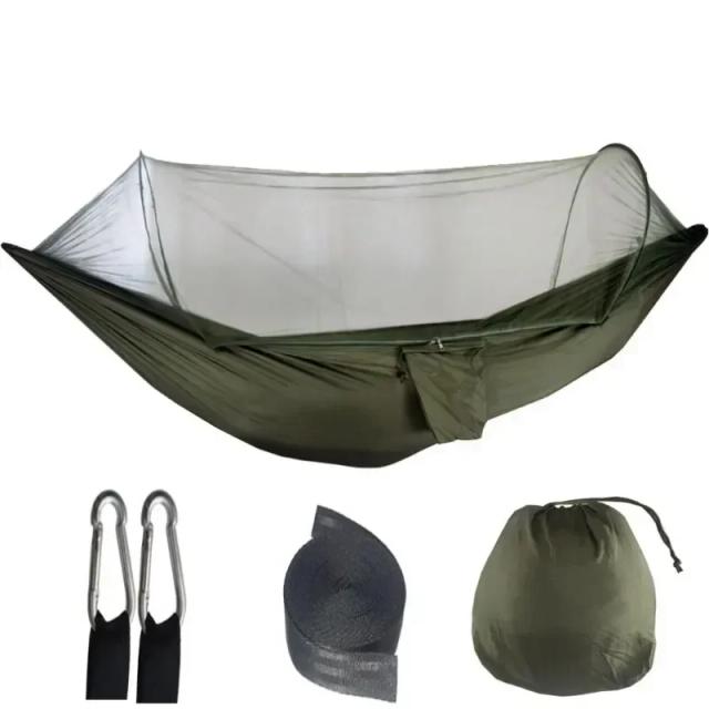 Hammock Camping Portátil com Mosquiteiro Inseto-Proof: Conforto e Praticidade para suas Aventuras ao Ar Livre