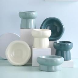 Alimentador cerâmico de ração e água, Múltipla opção de cores, Gatos e cães pequenos, Tigela durável, Pet Shop, Acessórios para animais - Image 4