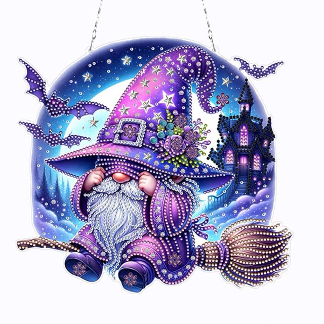 Pingente Halloween Goblin Dupla Face em 5D para Artesanato e Pintura DIY