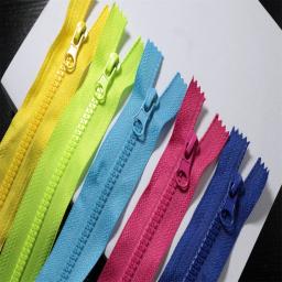 Saco com zíper de resina com cauda fechada, bolso curto, multicolorido, 5 #, 15cm, 10pcs - Image 5