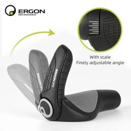 Ergon bicicleta apertos de borracha mtb punhos montar braçadeira ergonomia antiderrapante absorção de choque ciclismo lock-on termina mountain bike apertos - Image 4