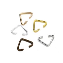100 pçs 6x9mm metal ferro triângulo fechos fivela conectores fechos ganchos para diy pulseira colar jóias fazendo acessórios - Image 5