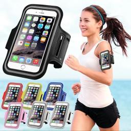 Braçadeira do telefone móvel para esportes ao ar livre, suporte do telefone esperto, Gym Running, saco do telefone, casos para Samsung, iPhone, 5,5" - Image 1