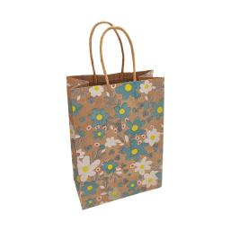 Sacos De Presente De Flor De Papel Kraft, Embrulho De Punhos, Favor Do Casamento, Embalagem Portátil, Saco De Compras, Fontes Do Partido De Aniversário, 12 Pcs, 24Pcs - Image 5