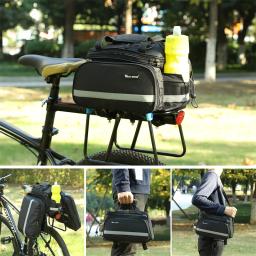 West biking saco tronco de bicicleta à prova dmtb água mtb mountain bike assento traseiro carga transportadora viagem bagagem pannier ciclismo sacos sela acessórios para bicicletas - Image 5