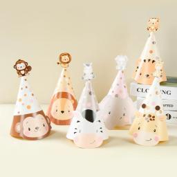 Selva Animal Chapéu De Papel, Decoração Da Festa De Aniversário, Selvagem Um 1st Aniversário, Fontes Do Partido Do Safari, Baby Shower - Image 1