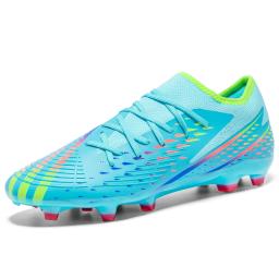 Botas de futebol profissional de treinamento de grama, sapatos de futebol baixos masculinos, chuteiras ultraleves FG TF 2024 - Image 1