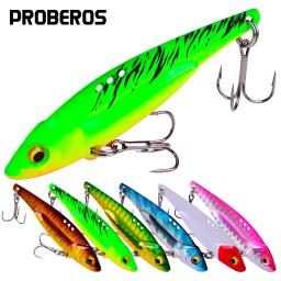 Pro beros 5/7/12 3d eyesmetal vib lâmina isca afundando vibração iscas vibração artificial para baixo pique poleiro pesca 5 cores - Image 1