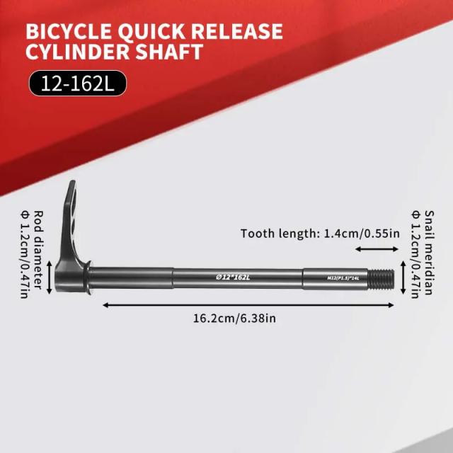 Motuv Eixo Passante para Bicicleta MTB/Estrada Liga de Alumínio CNC 12x128mm a 12x181mm