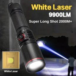 Lanterna tática militar led profissional, alta potência, longo alcance, luzes, 18650, caça, autodefesa, lanterna noturna - Image 2