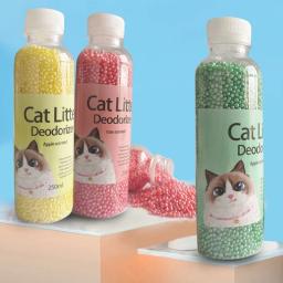 Eliminador odor para gato, para caixa areia, limpeza doméstica, contas desodorizantes para animais estimação, - Image 3