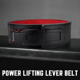 Cinto De Ginástica De Couro Para Halterofilismo, Suporte Inferior Para Costas, Powerlifting, Cinto De Alavanca De Agachamento - Image 2