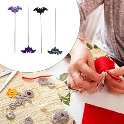 Patchwork Pins para Costura, Ferramentas De Costura, Acessórios Bordados, Halloween Bat, Agulha De Costura, DIY, 50 PCs, 100PCs - Image 4