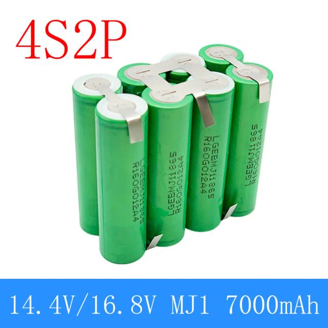 2S1P 1S3P 3S2P 4S2P 5S2P 8.4V 3.7V 10.8V 16.8V 18V MJ1 bateria 18650 3500mAh bateria para 18V chave de fenda bateria
