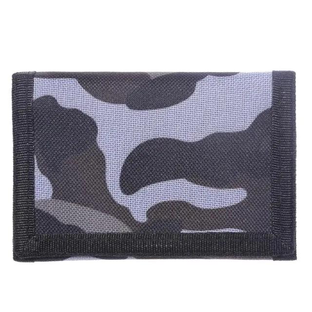 Carteira Trifold Esportiva com Zíper Camuflada - Ideal para Cartões e Moedas, o Presente Perfeito para 2024