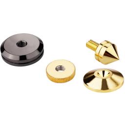 Golden Speaker Spikes com pregos, CD Amplificador De Áudio, Turntable, Suporte De Isolamento, Caixa De Altifalante, Pregos Cone, 4 conjuntos - Image 3