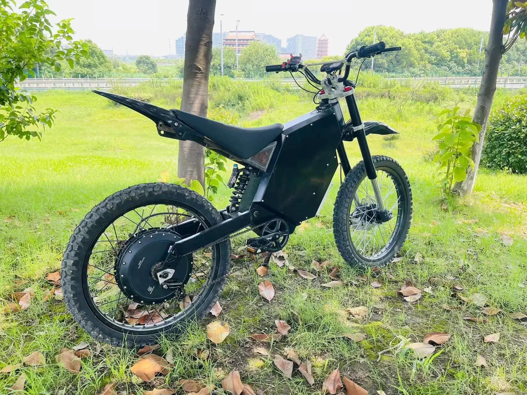 Bicicleta elétrica da sujeira com pneu gordo para adultos, 72V, 3000W, 5000W, 8000W, 12000W, 15000W, 140 km/h, motor 75Ah, 21 polegadas - Image 1