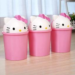 Sanrio Hello Kitty Lixo, Lixeira, Lixeira, Lixo, Kawaii, Cesta de papel, Sala de estar, Quarto, Novo - Image 2